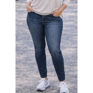 Democracy Womens Jeans Blue 12 Ab'solution Skinny Stretch Tummy Control B1848POK